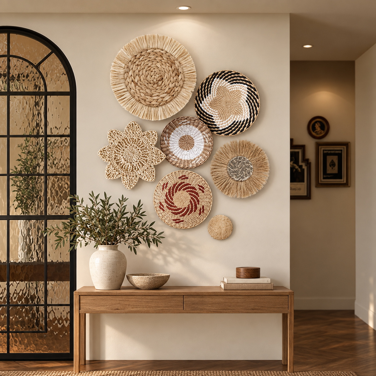 Handwoven basket detail