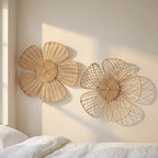 Natural Rattan Flower Wall Decor, 15 in